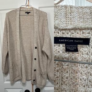 American Eagle Cable Knit Cardigan